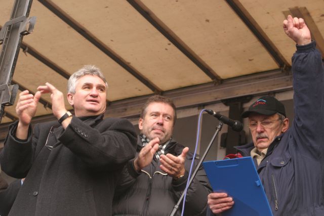 Demonstrace odborů
