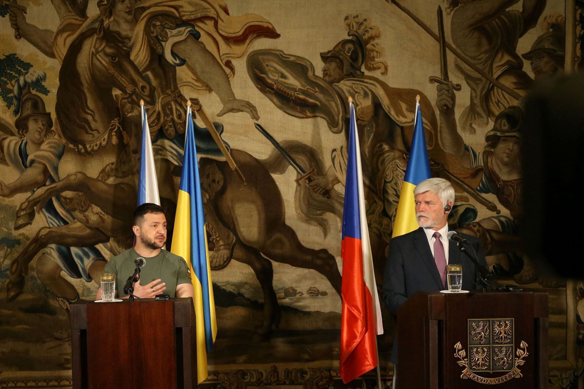 Volodymyr Zelenskyj, Petr Pavel, Praha