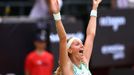 Tennis - WTA 500 - bett1open - Rot-Weiss Tennis Club, Berlin, Germany - June 25, 2023 Czech Republic's Petra Kvitova celebrates after winning her final match against Croa