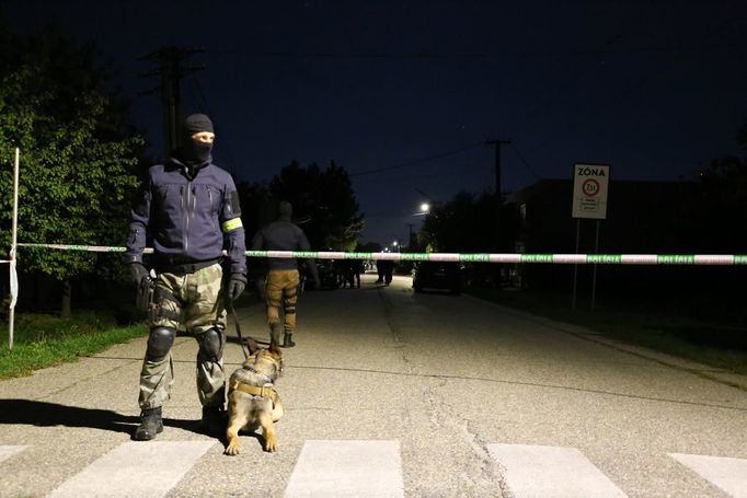 Policejní zásah proti podezřelým z vraždy Jána Kuciaka.