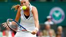 Petra Kvitová ve Wimbledonu 2011. Tady dosáhla zatím svůj největší úspěch v kariéře