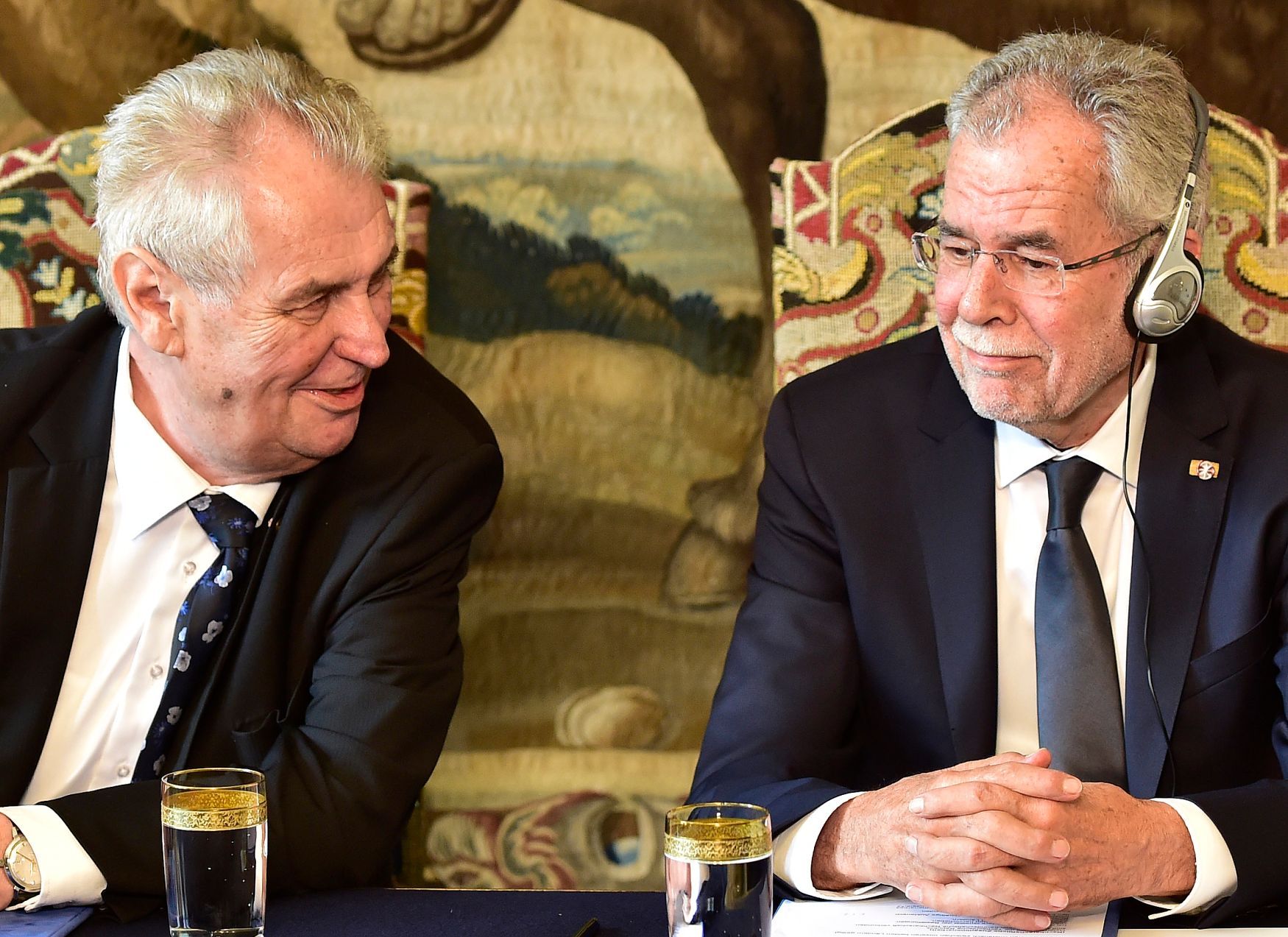 Miloš Zeman a Alexander Van der Bellen