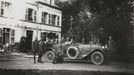 German officers of Flieger Abteilung 280 are pictured outside a chateau near the Western Front in this 1918 handout picture.