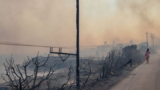 Požáry na ostrově Rhodos, ilustrační foto