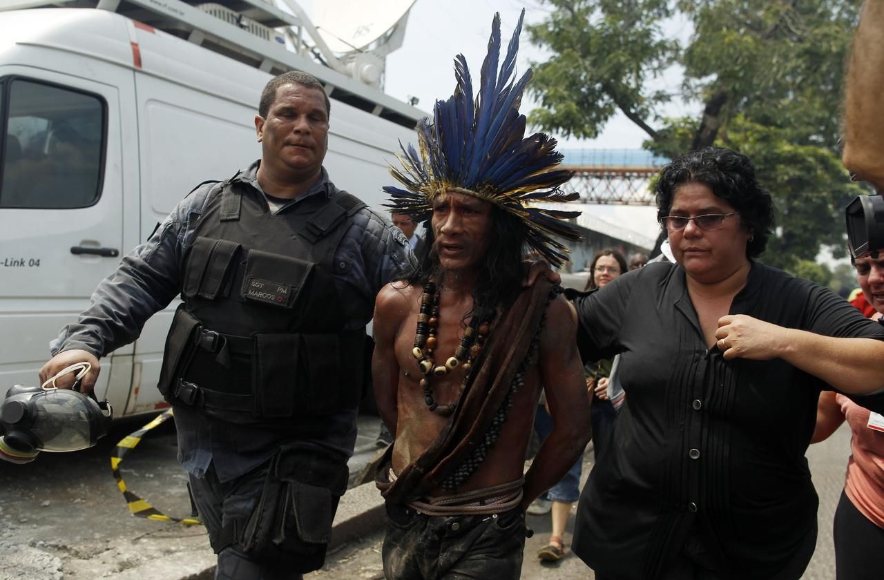 Fotogalerie: Boj brazilských indiánů proti vystěhování