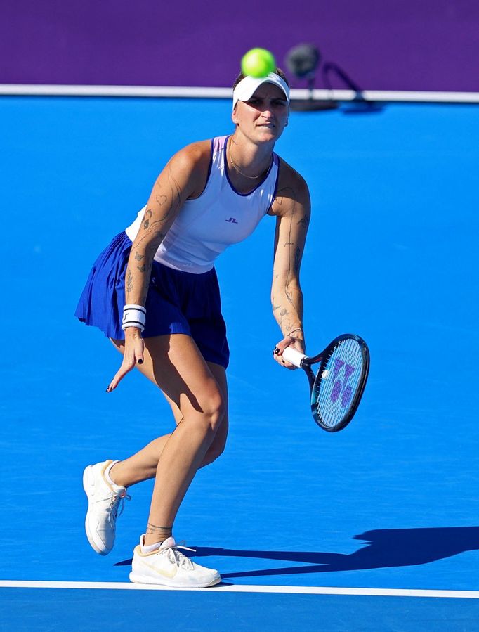 Markéta Vondroušová na turnaji v Dauhá