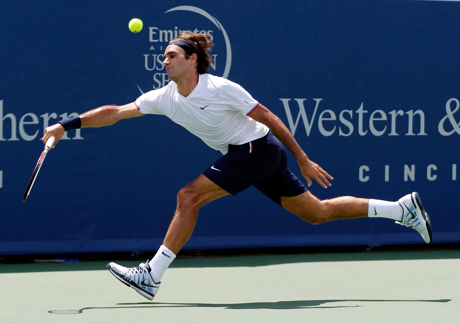 Roger Federer ve finále turnaje v Cincinnati