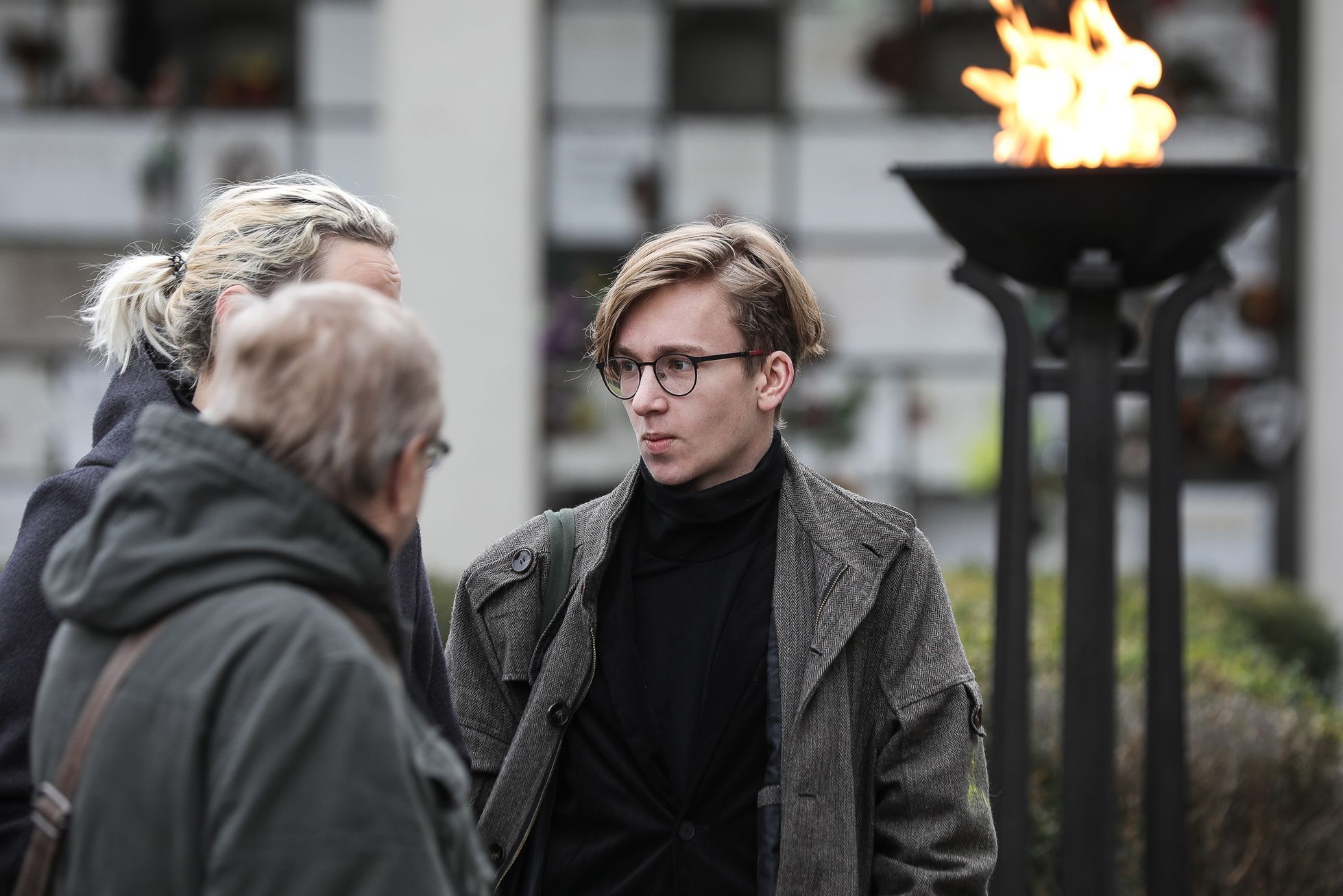 Pohřeb Táňa Fischerová, Krematorium Strašnice - Petr Doubravský, mluvčí Fridays for Future