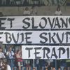 Fotbaloví diváci v utkání Slovanu Liberec s Dněprem Dněpropetrovsk v Evropské lize.