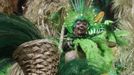 A reveller from the Beija Flor samba school participates during the annual carnival parade in Rio de Janeiro's Sambadrome, February 11, 2013. REUTERS/Pilar Olivares (BRAZIL - Tags: SOCIETY) Published: Úno. 12, 2013, 3:52 dop.