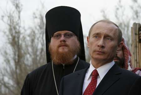 Putin a pravoslavný biskup