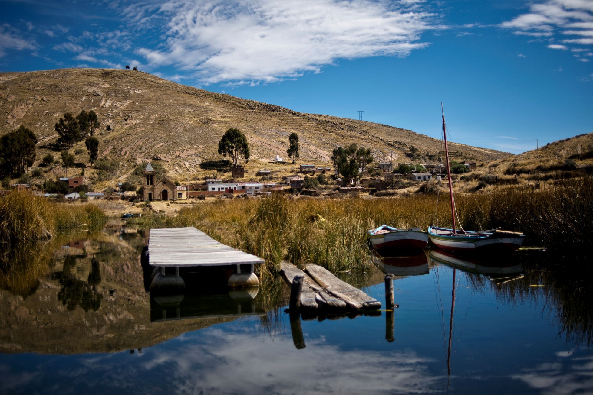 Fotogalerie / Znečištěné jezero Titicaca / Reuters