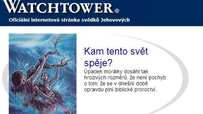 Stránky náboženské skupiny Svědci Jehovovi v češtině