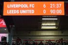Liverpool deklasoval 6:0 Leeds a přiblížili se na tři body City
