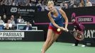 Kateřina Siniaková ve finále Fed Cupu 2018 Česko - USA