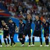 Chorvati slaví postup po zápase Rusko - Chorvatsko na MS 2018
