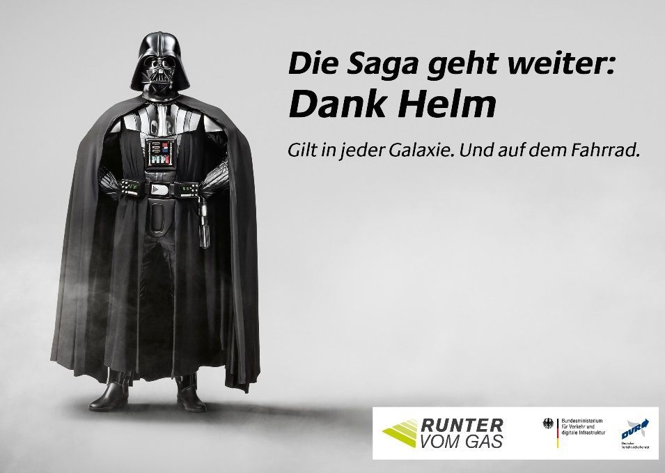 Darth Vader - bezpečnost na kole