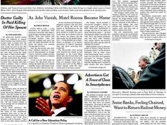 New York Times z 11.března 2009: samá ekonomická krize... a debata o kastraci v Evropě