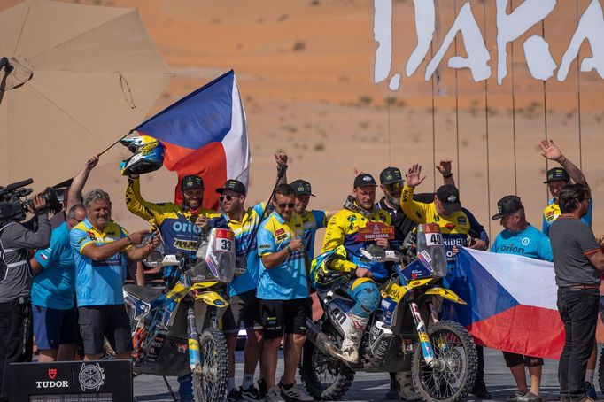 Rallye Dakar 2025, 12. etapa: Milan Engel a Martin Prokeš (oba KTM) v cíli