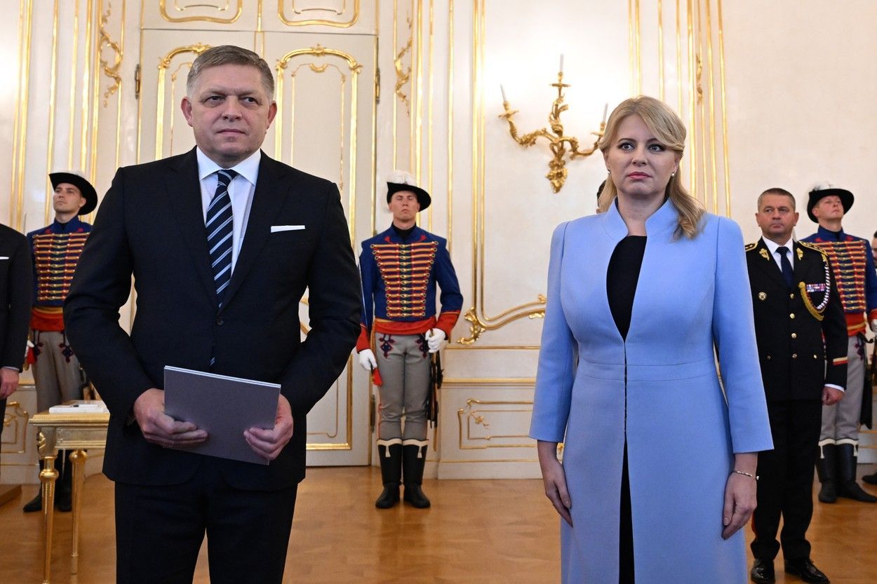 Prezidentka Slovenska Zuzana Čaputová jmenovala novou vládu Roberta Fica