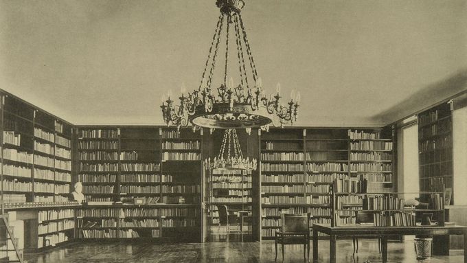 Knihovna Tomaše Garrigua Masaryka v roce 1925