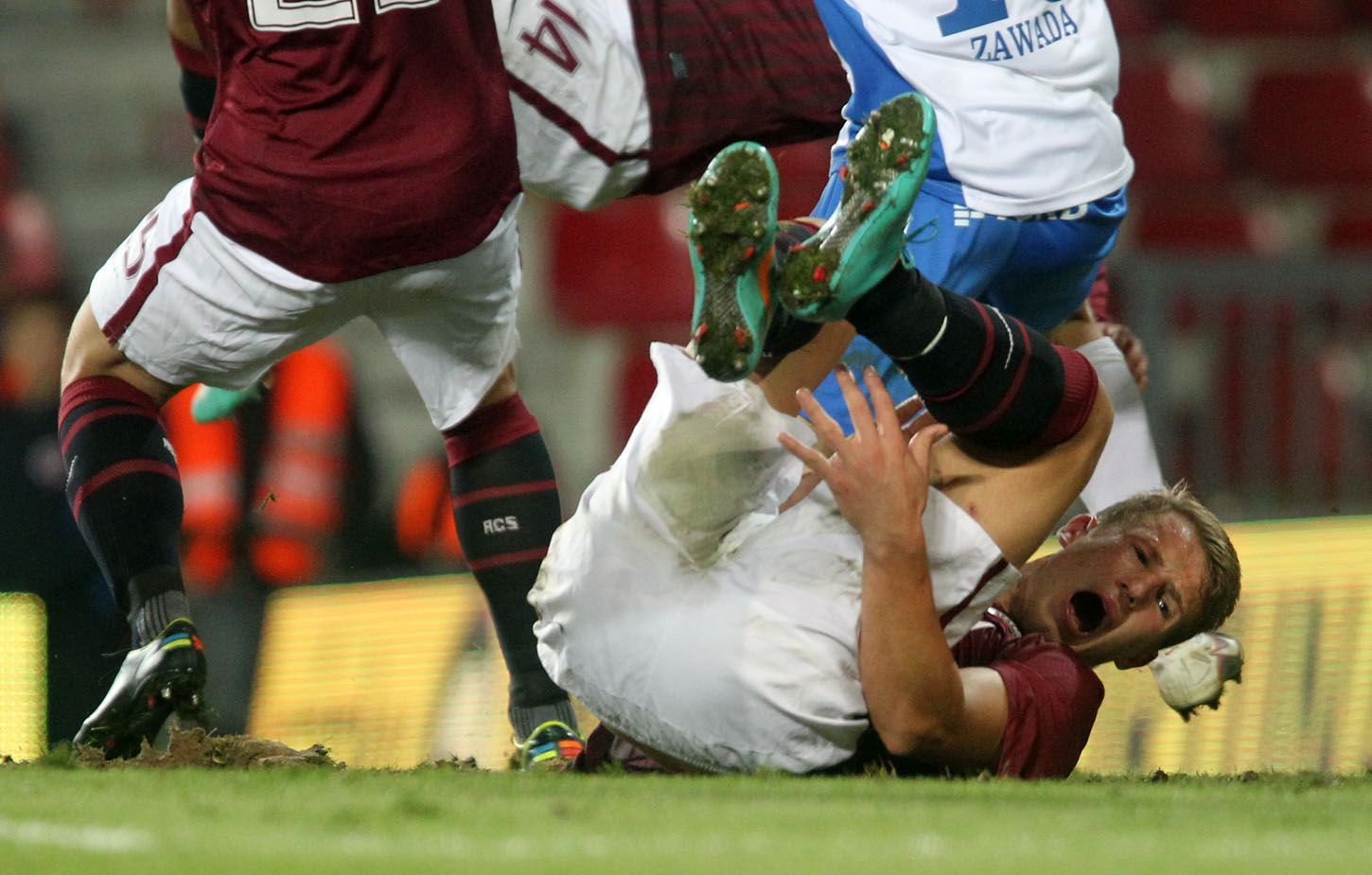 Fotbalisté Sparty Praha v utkání 10. kola Gambrinus ligy 2012/13 proti Baníku Ostrava.