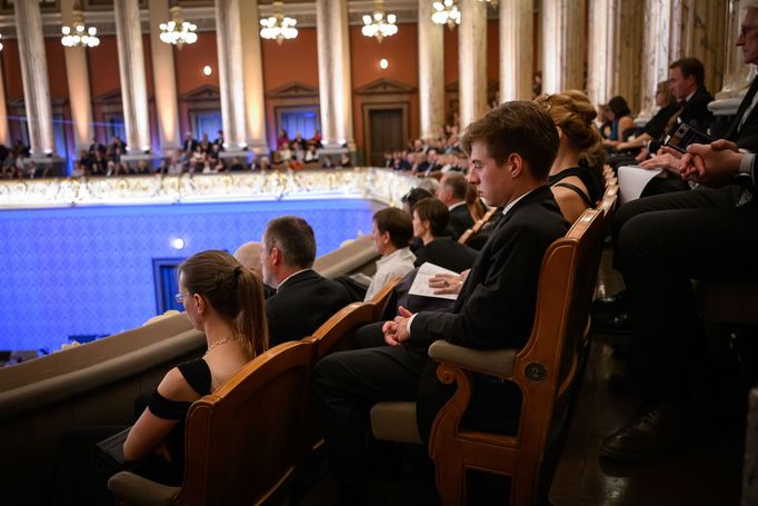 Snímek ze zahajovacího koncertu sezony České filharmonie.