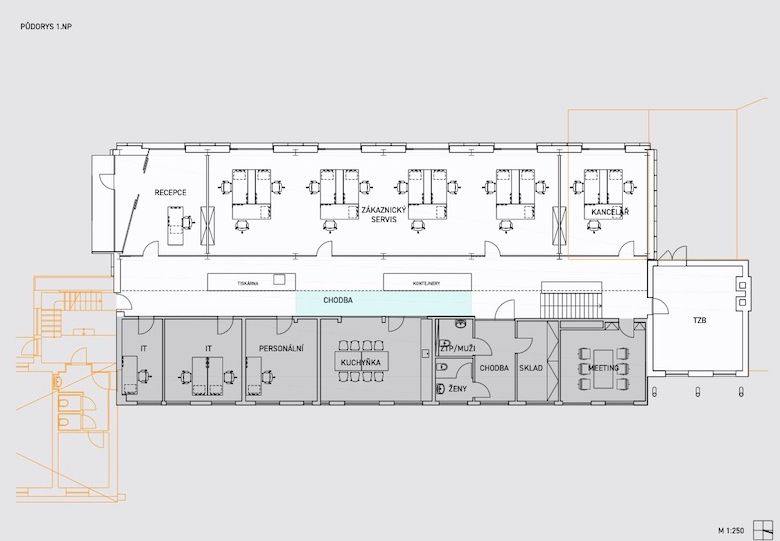 rekonstrukce, budova, firma, průmysl, palety