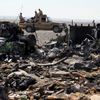 Egypt - Sinaj - trosky ruského letounu