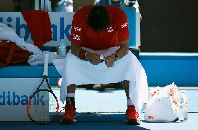 Australian Open, den první (Kei Nišikori)