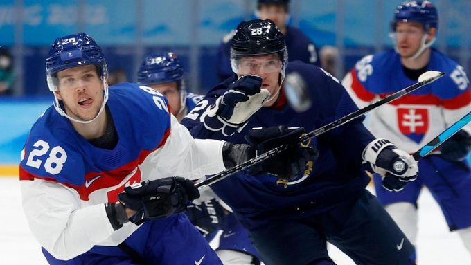 Martin Gernát (vlevo) na olympiádě v Pekingu 2022.