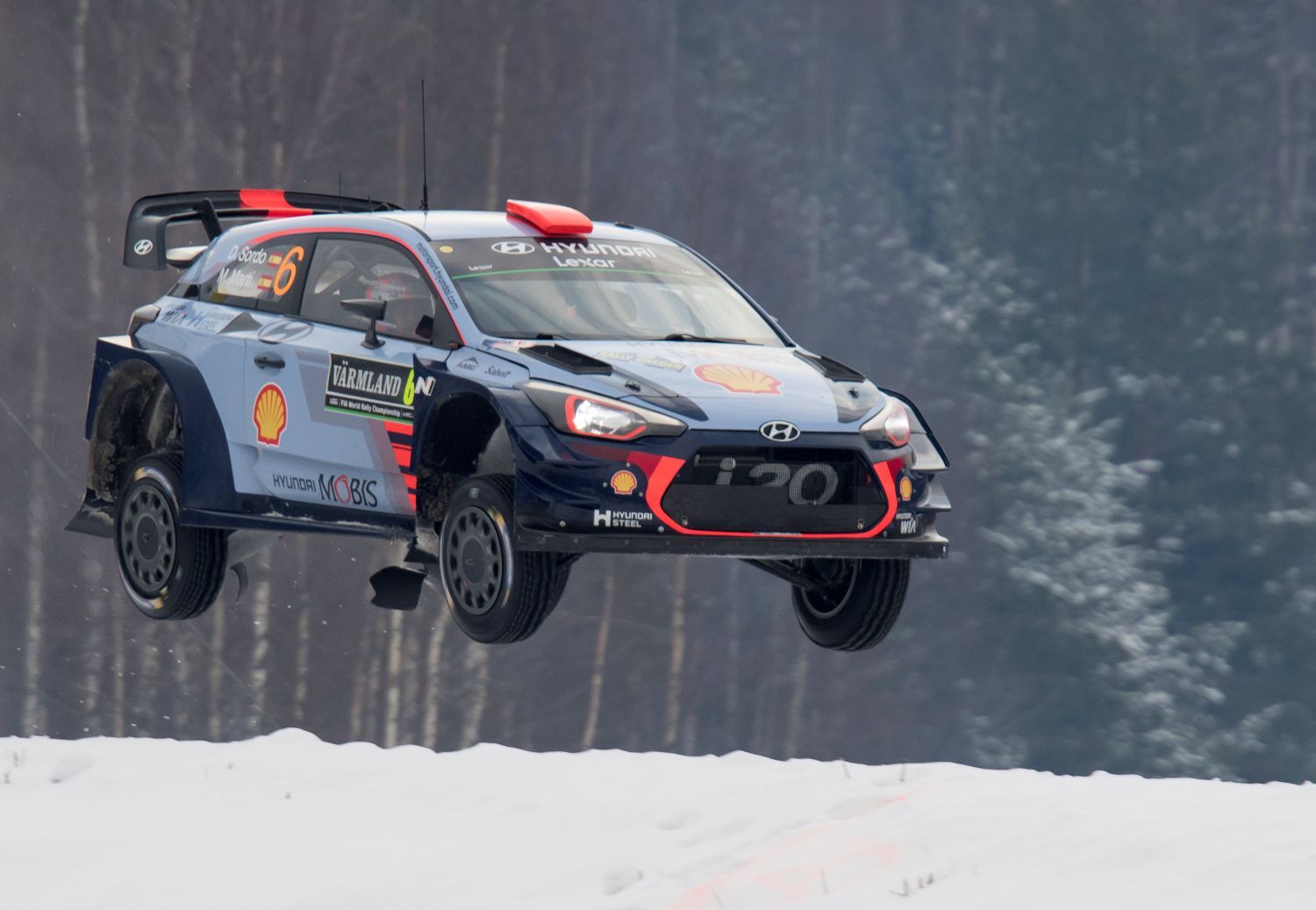 Švédská rallye 2017: Daniel Sordo, Hyundai