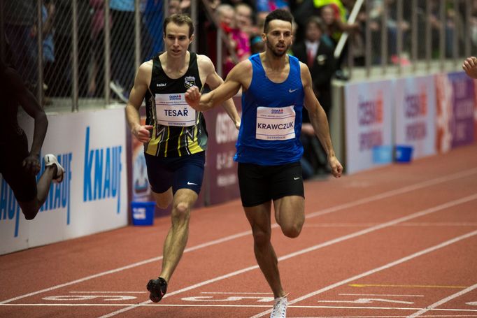 Czech Indoor Gala 2017: 300 M - Jan Tesař a Lukasz Krawczuk