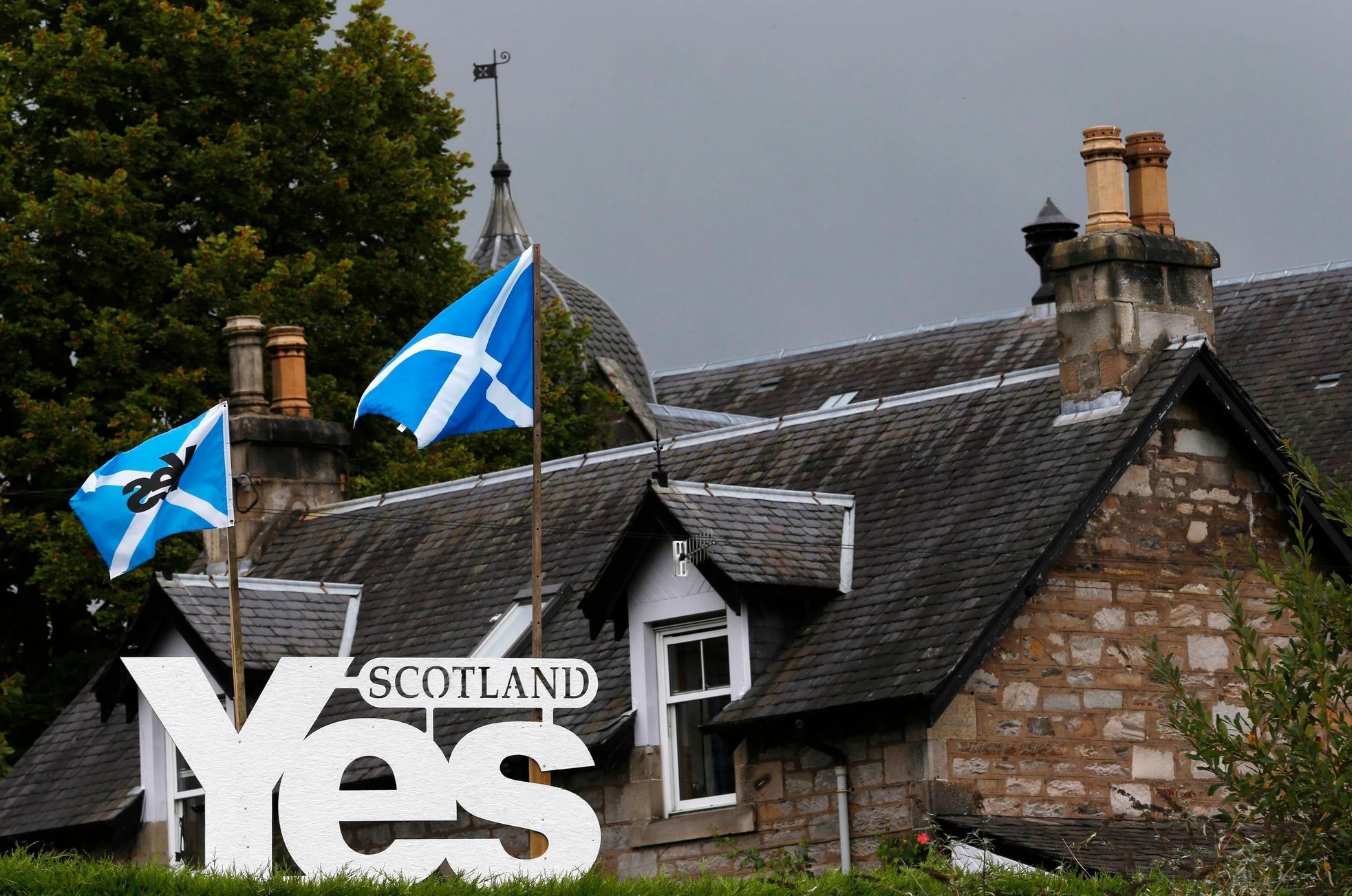 Skotsko před referendem.