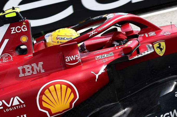 Lewis Hamilton, Ferrari v kvalifikaci na VC Rakouska F1 2025