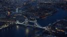  Tower Bridge is pictured from The View gallery at the Shard in London