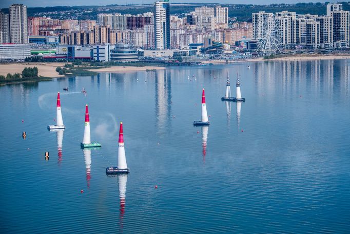 Martin Šonka na závodě Red Bull Air Race v Kazani 2018