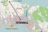 Nové letiště Istanbul je od centra vzdálené 35 kilometrů. Do roku 2020 má navíc k letišti vést linka metra.
