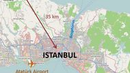 Nové letiště Istanbul je od centra vzdálené 35 kilometrů. Do roku 2020 má navíc k letišti vést linka metra.