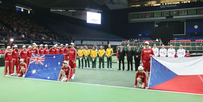 Fed Cup, Česko - Austrálie: slavnostní zahájení