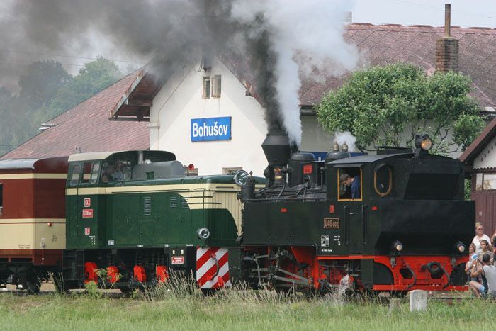 Úzkorozchodná parní železnice