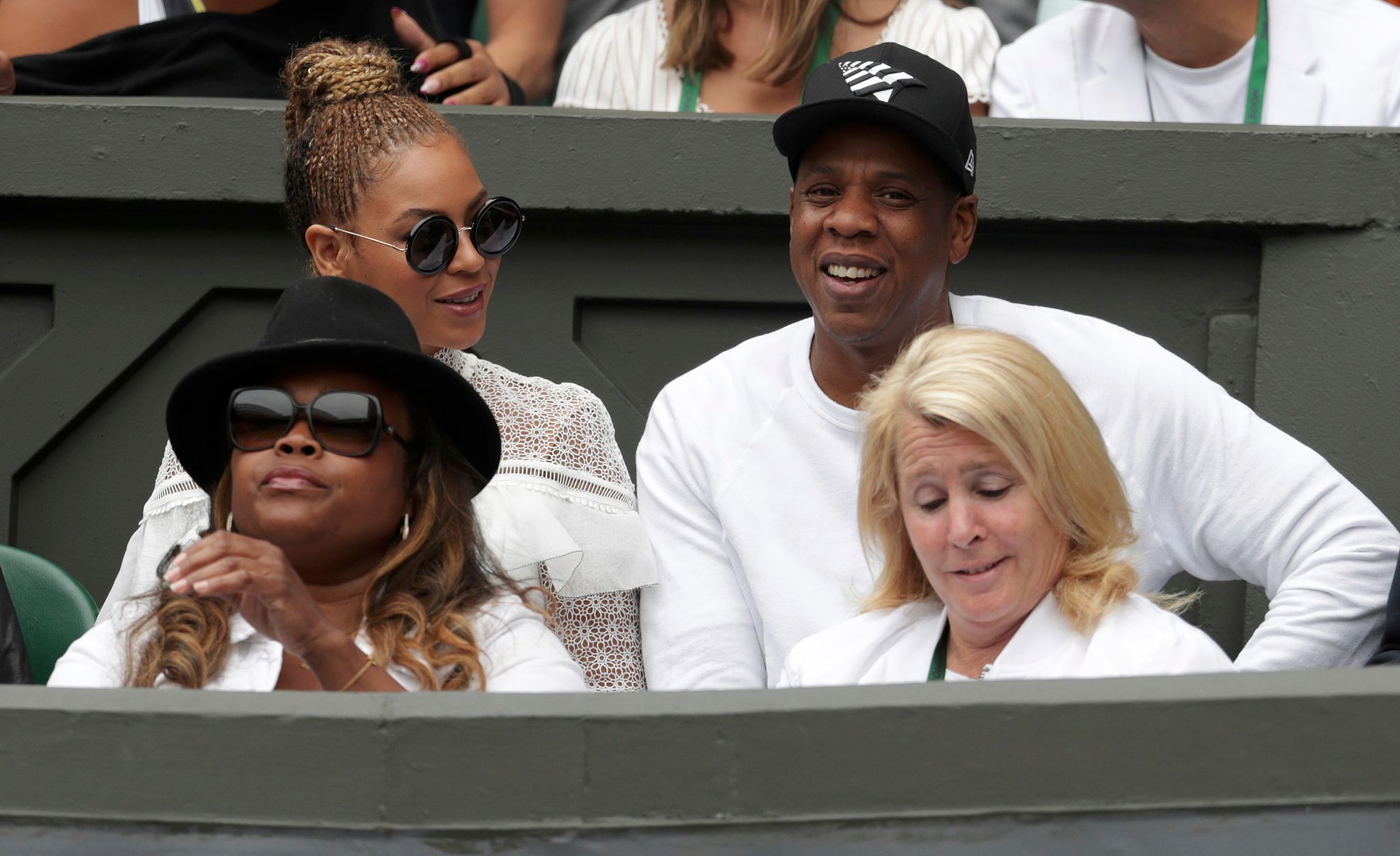 Wimbledon 2016: Beyoncé Knowles a Jay Z  a rodina Williamsová