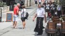 Prázdné historické centrum města Puly před začátkem hlavní sezóny.