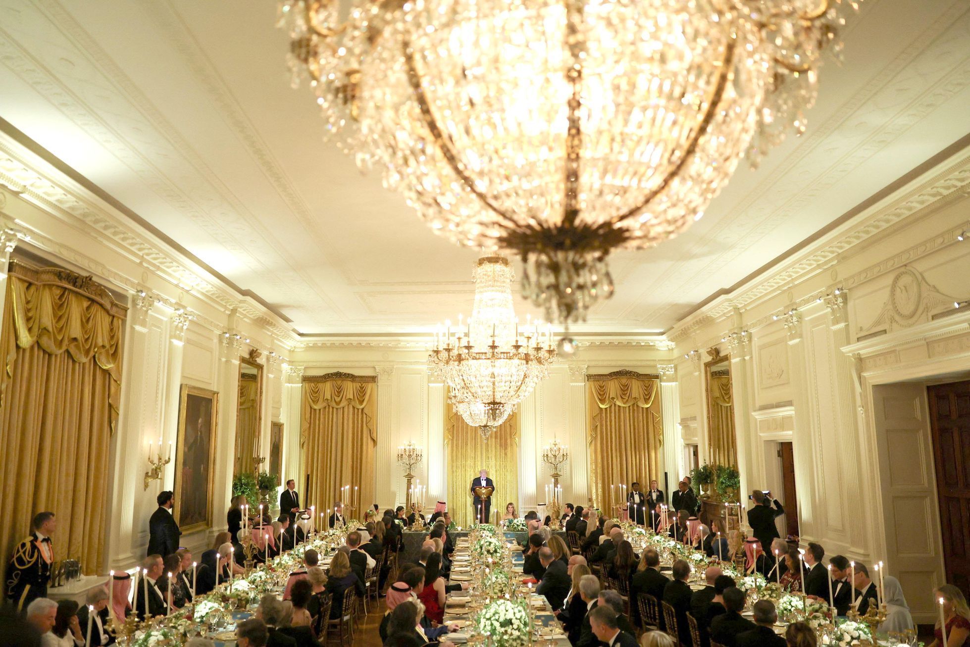 USA, Washington, Bílý dům. Saudská Arábie, Mohammed bin Salman, princ, návštěva, Donald Trump