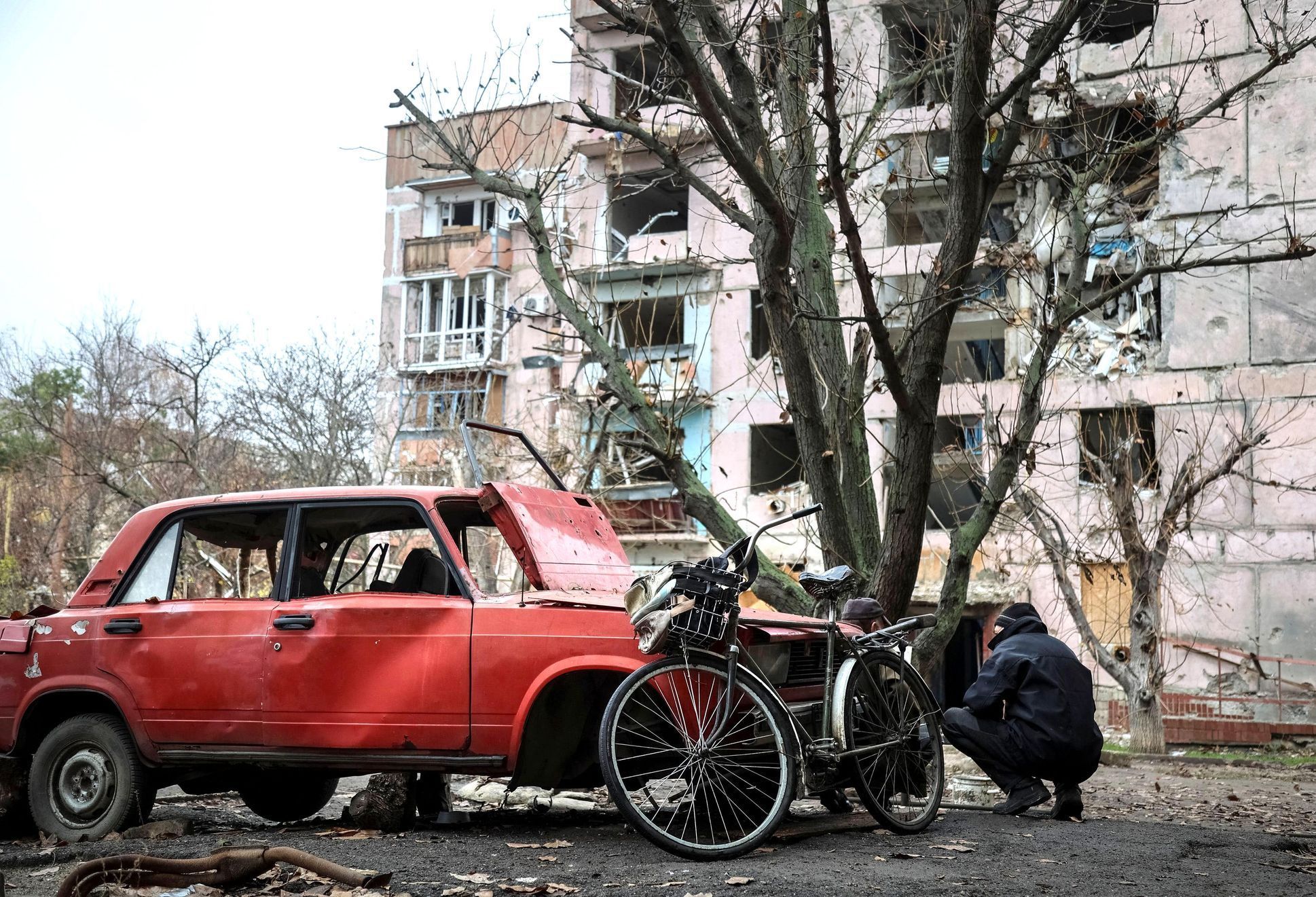 Ukrajina, Rusko, válka, civilisté, evakuace, drony