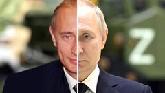 Putin, proměna (koláž Aktuálně.cz)