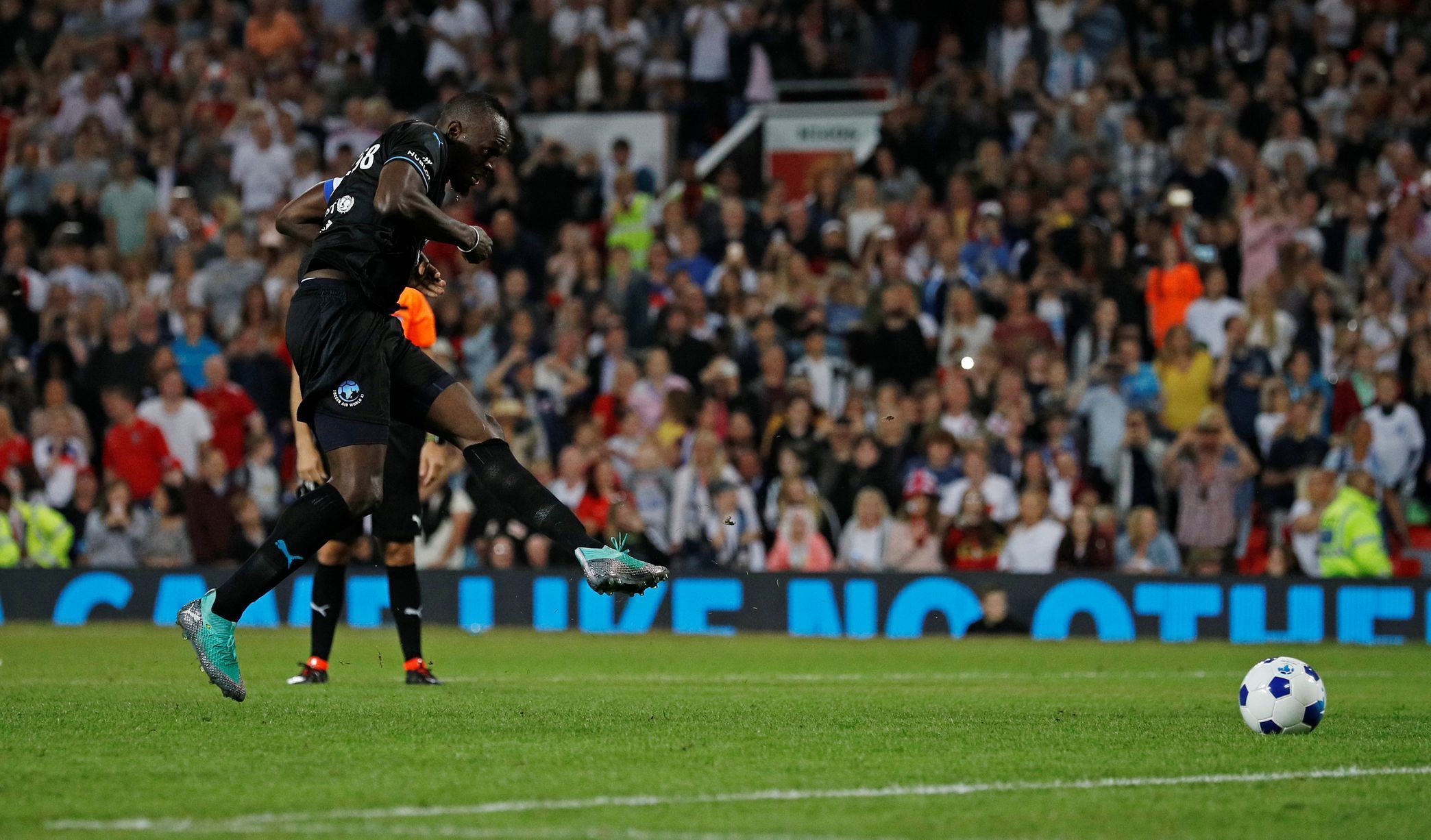 Benefice na Old Trafford: Usain Bolt