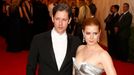 Actress Amy Adams and her husband Darren Gallo arrive at the Metropolitan Museum of Art Costume Institute Gala Benefit celebrating the opening of &quot;Charles James: Bey