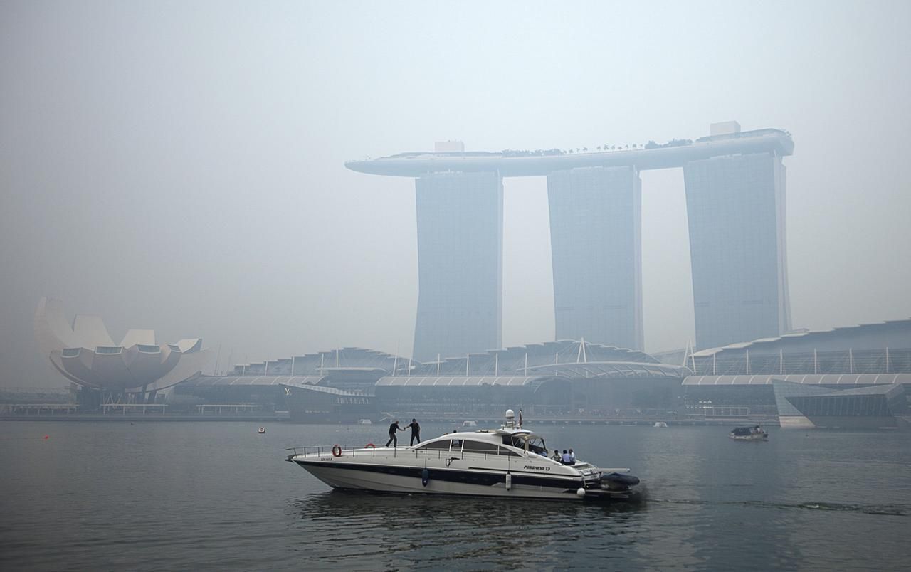 Singapur - znečištění