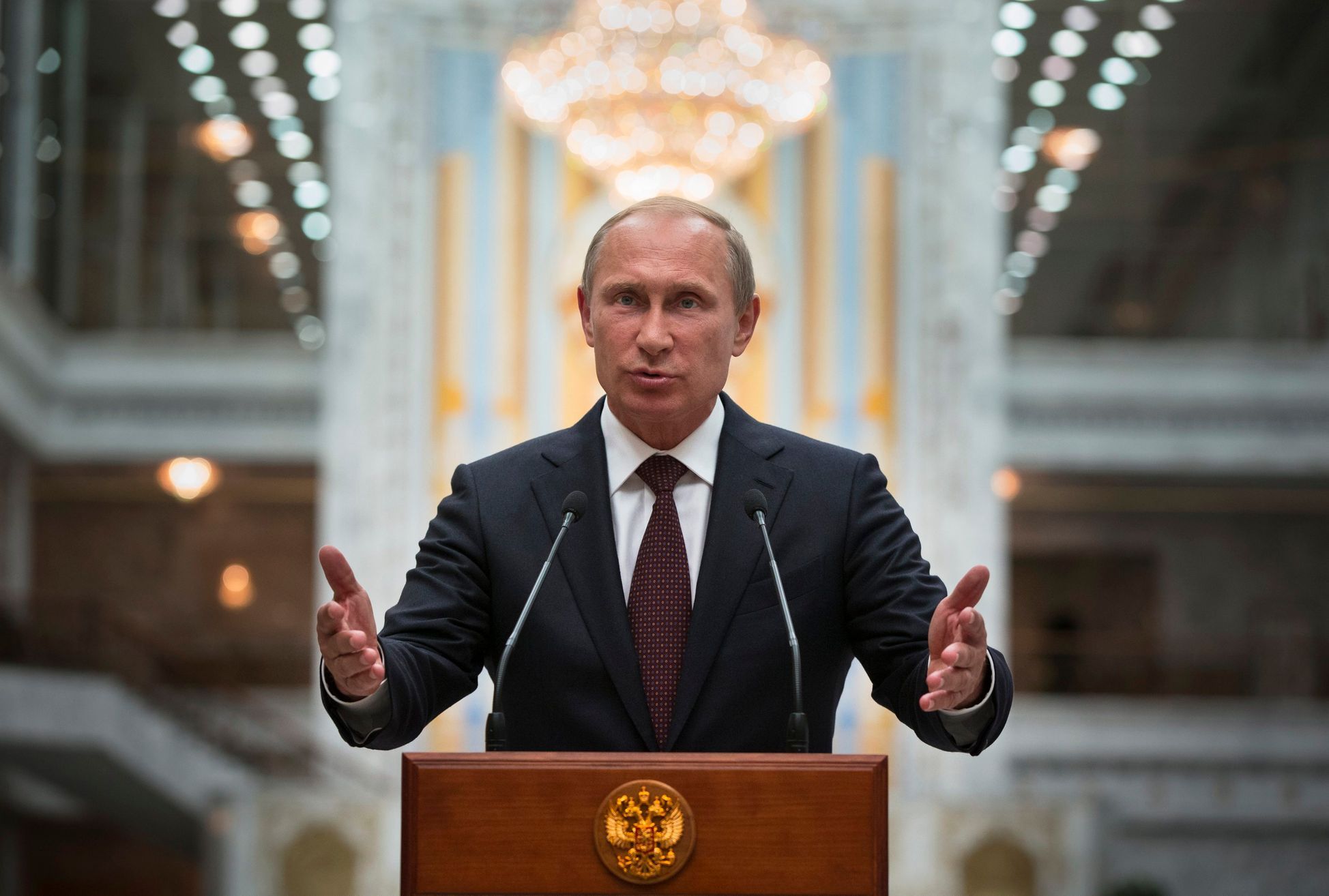 Vladimir Putin v Minsku